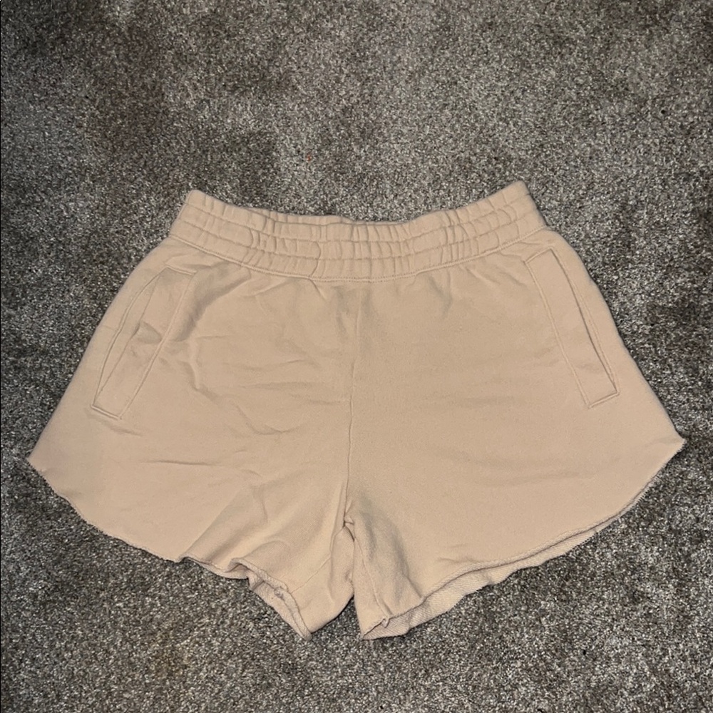Aerie Tan Shorts with Elastic Waistband
